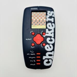 1998 Checkers Radica Handheld Video Game ***Tested & Working*** Vintage.